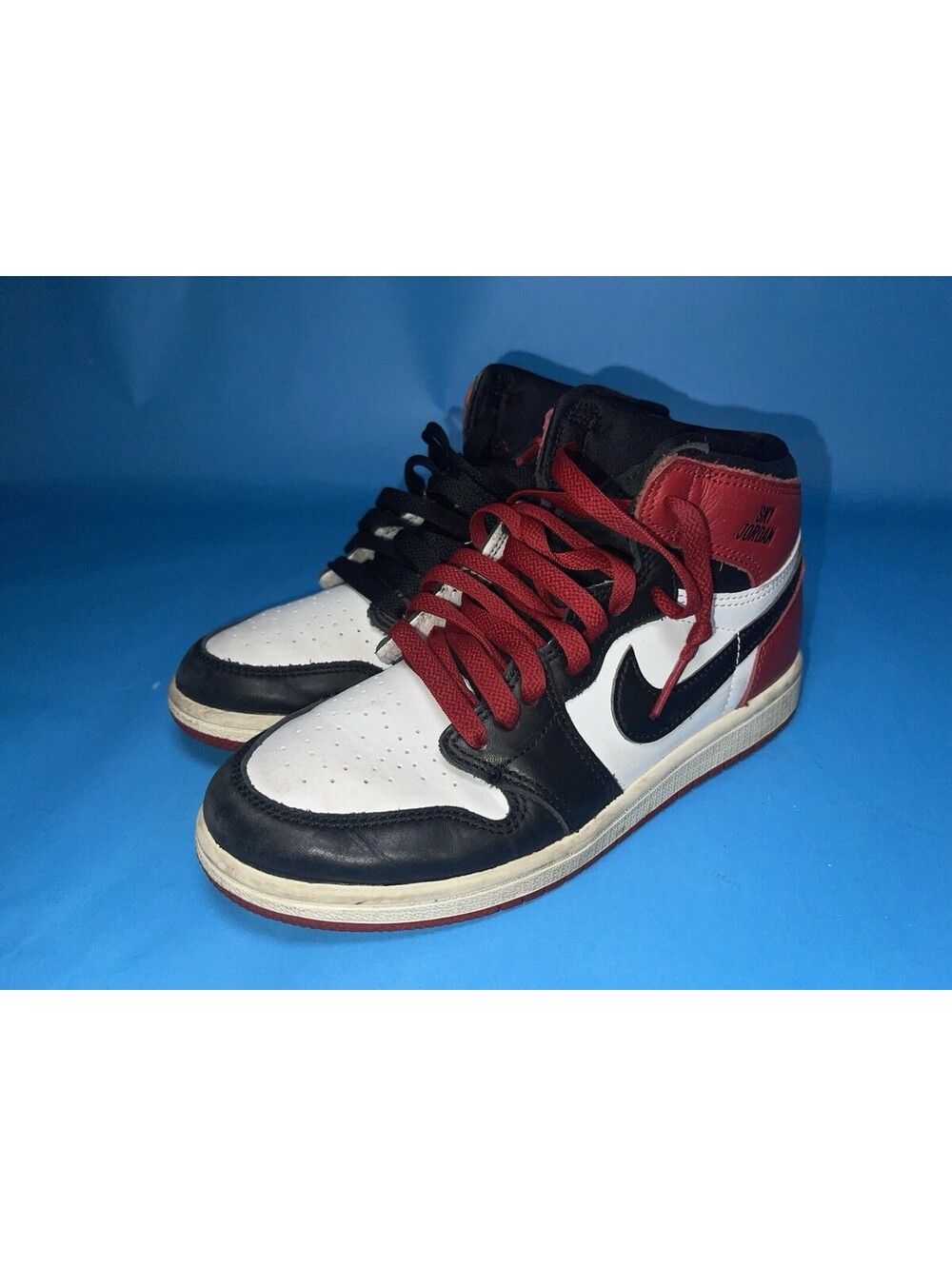 Nike Air Jordan 1 Mid TD Black White Red Sky Jordan Shoes Size 2.5Y FD1412-109